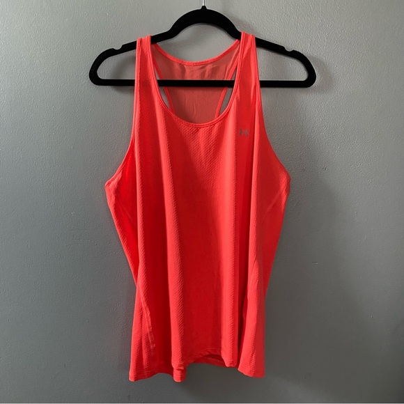 Under Armour Racerback Tank in Beta Orange - Picture 8 of 12